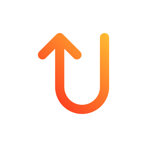 Turn up Generic gradient fill icon