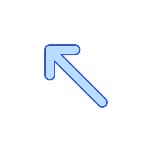Up left Generic color lineal-color icon