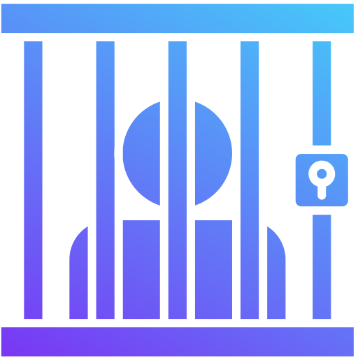 gevangenis Generic gradient fill icoon
