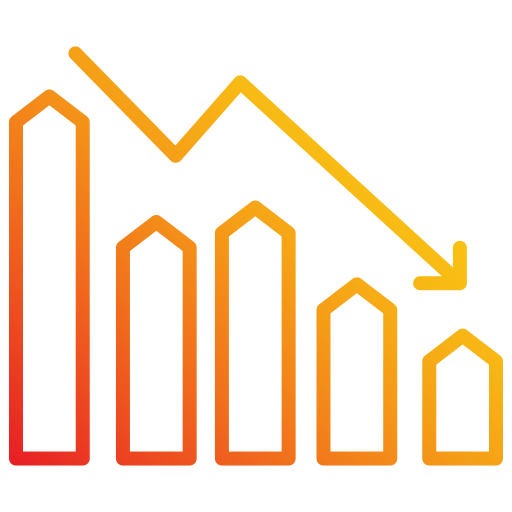 Loss Generic gradient outline icon