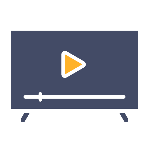 televisor Generic color fill icono