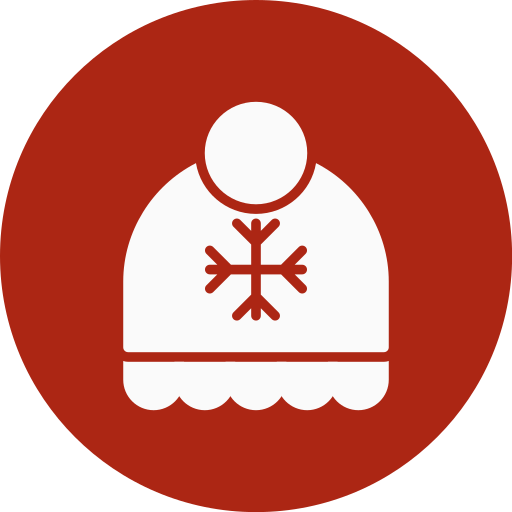 冬用の帽子 Generic color fill icon