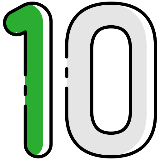 diez Generic color lineal-color icono