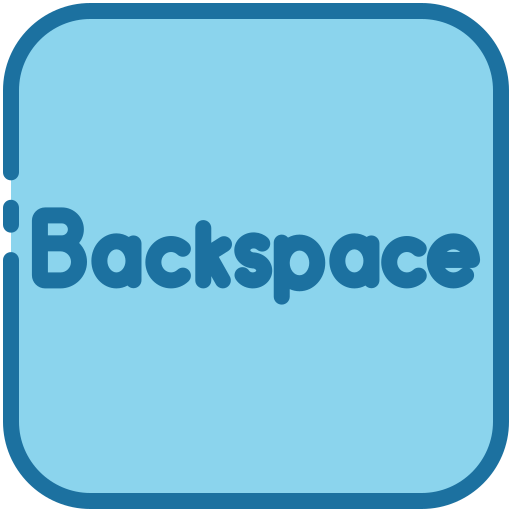backspace Generic color lineal-color иконка