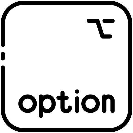 オプション Generic black outline icon