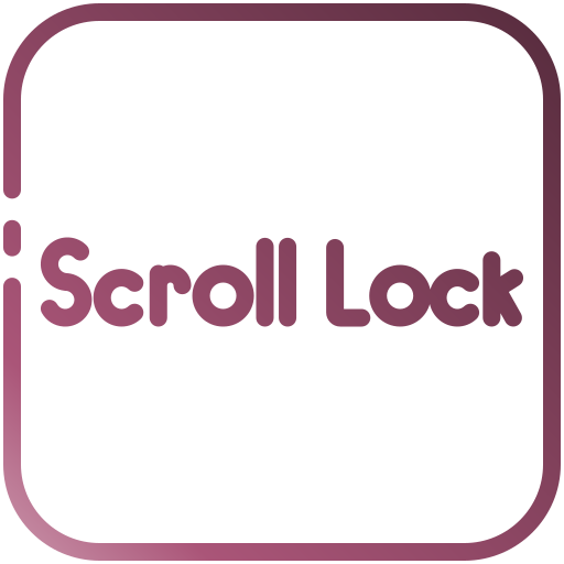 scroll lock Generic gradient outline icoon