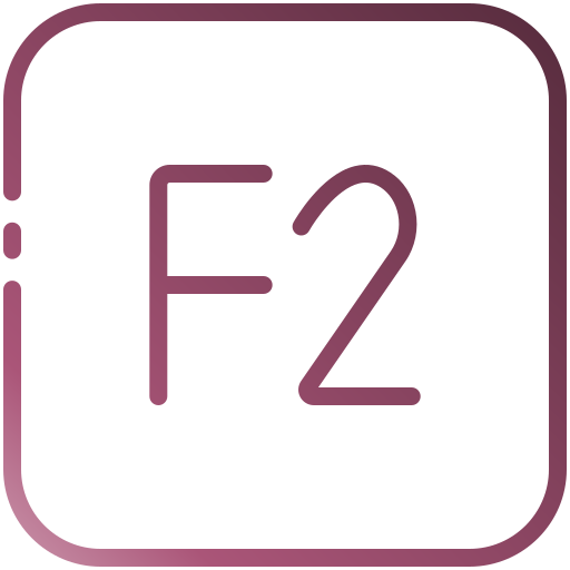 f2 Generic gradient outline icoon