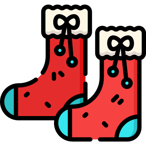 calcetines de navidad Special Lineal color icono