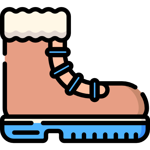 bota de nieve Special Lineal color icono