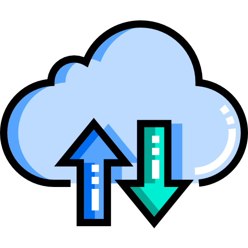 cloud computing Detailed Straight Lineal color icon