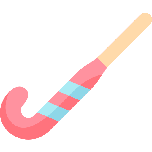 palo de hockey Kawaii Flat icono
