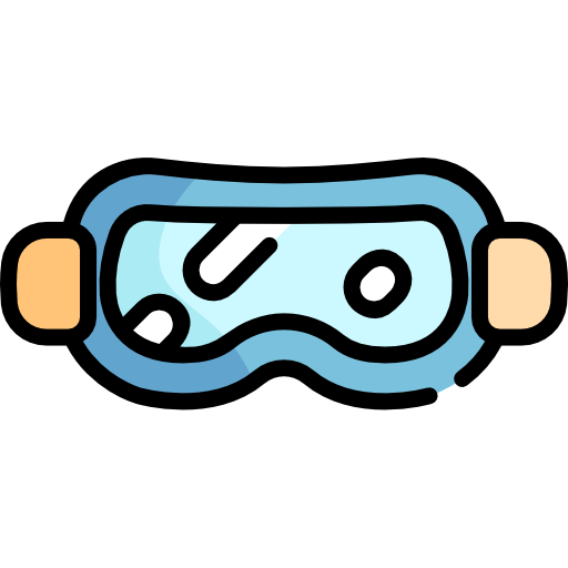 Goggles Kawaii Lineal color icon