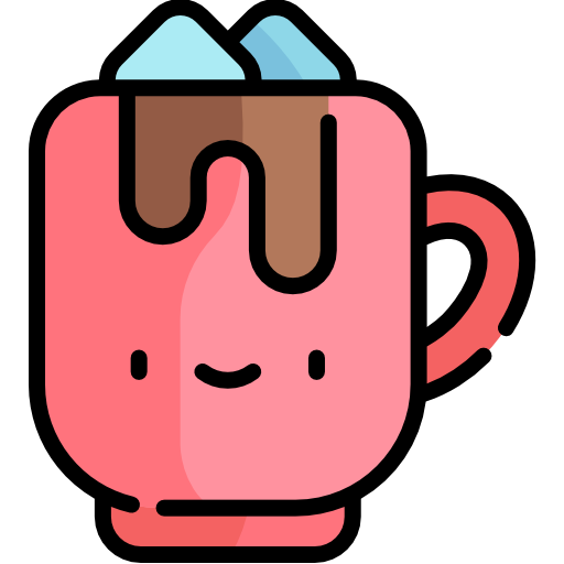 Hot chocolate Kawaii Lineal color icon