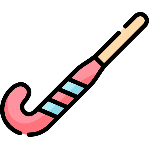 hockeystick Kawaii Lineal color icoon