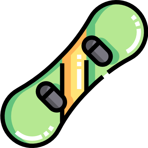 Snowboard Detailed Straight Lineal color icon