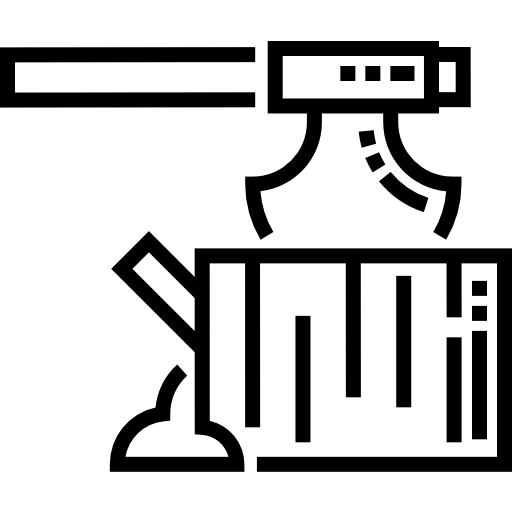 Топор Detailed Straight Lineal иконка