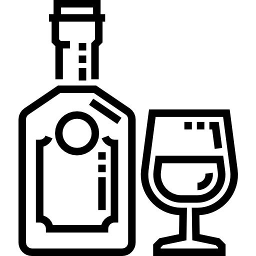 ブランデー Detailed Straight Lineal icon