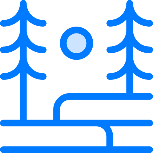 Landscape Vitaliy Gorbachev Blue icon