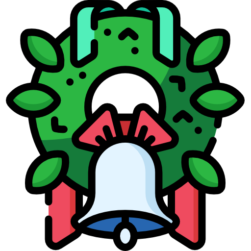 weihnachtskranz Special Lineal color icon