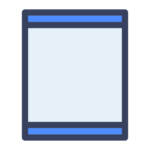 tablette Generic color lineal-color icon