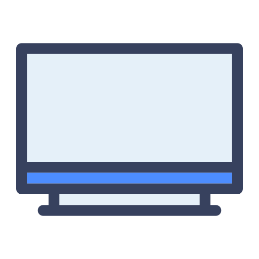텔레비전 Generic color lineal-color icon