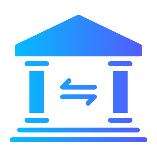 Bank transfer Generic gradient fill icon