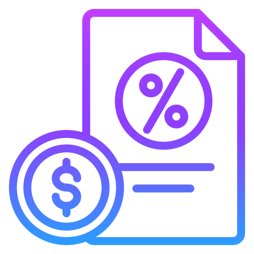 Налог Generic gradient outline иконка