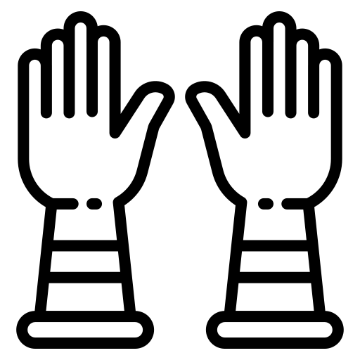 掃除用手袋 Generic black outline icon