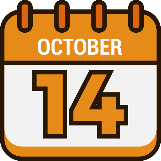 14 octobre Generic color lineal-color Icône
