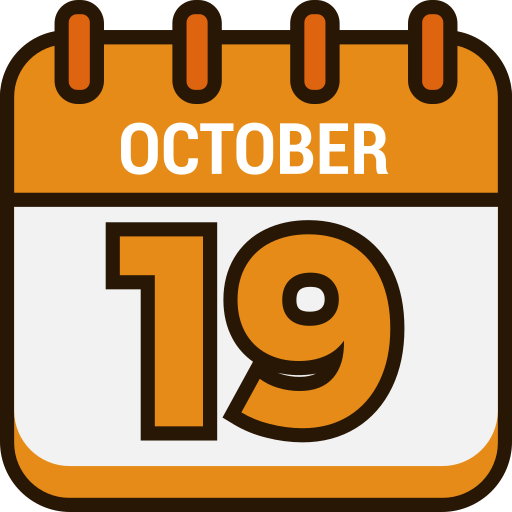 19 octobre Generic color lineal-color Icône