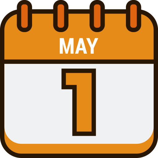 5월 1일 Generic color lineal-color icon
