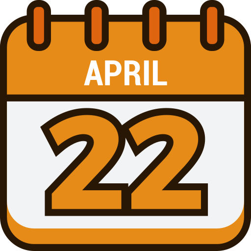 22 de abril Generic color lineal-color icono