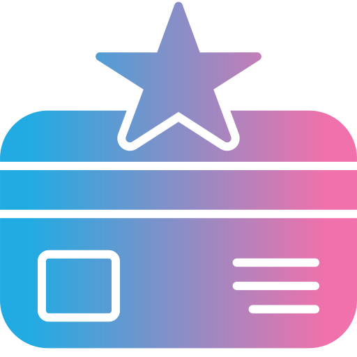 Loyalty card Generic gradient fill icon