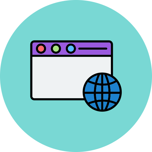 웹 브라우저 Generic color lineal-color icon