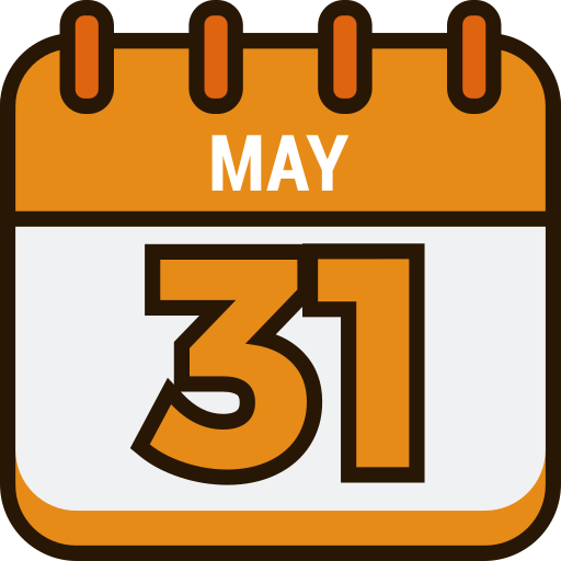 31. mai Generic color lineal-color icon