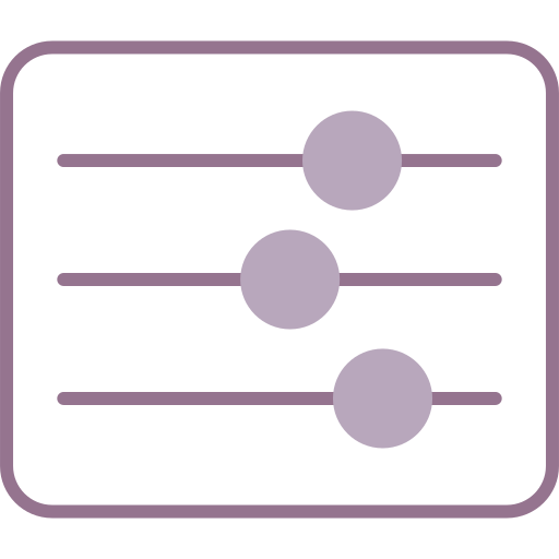 deslizadores Generic color lineal-color icono