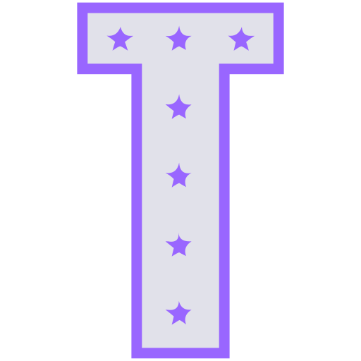 Letter t Generic color lineal-color icon