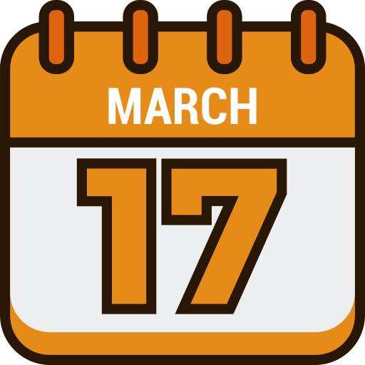 March 17 Generic color lineal-color icon