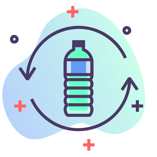 Bottle Generic color lineal-color icon