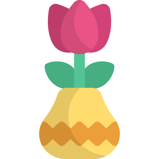 vase à fleurs Generic color fill Icône