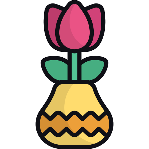 Flower vase Generic color lineal-color icon