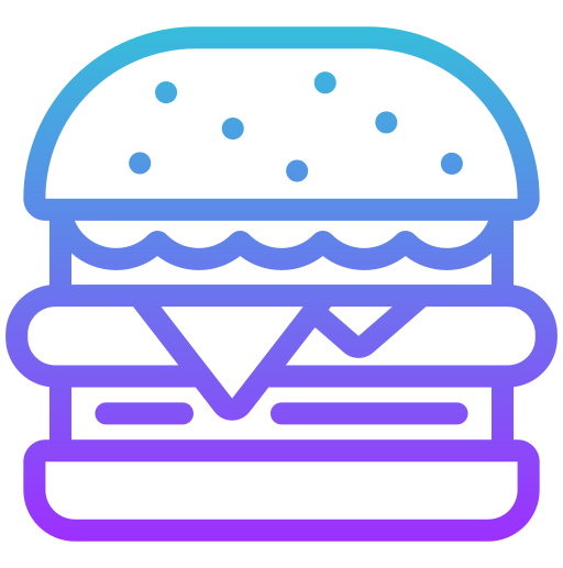 burger Generic gradient outline icon