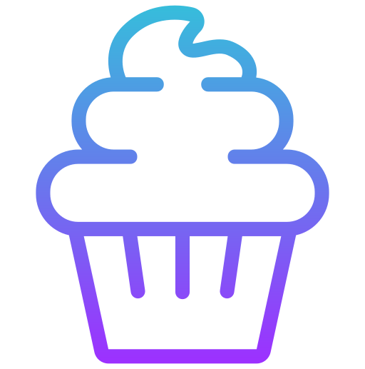 cupcake Generic gradient outline icona