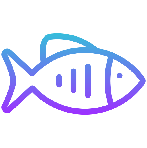 poisson Generic gradient outline Icône