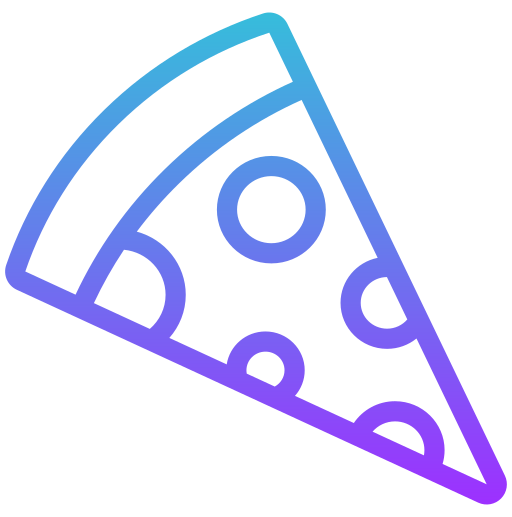 Пицца Generic gradient outline иконка