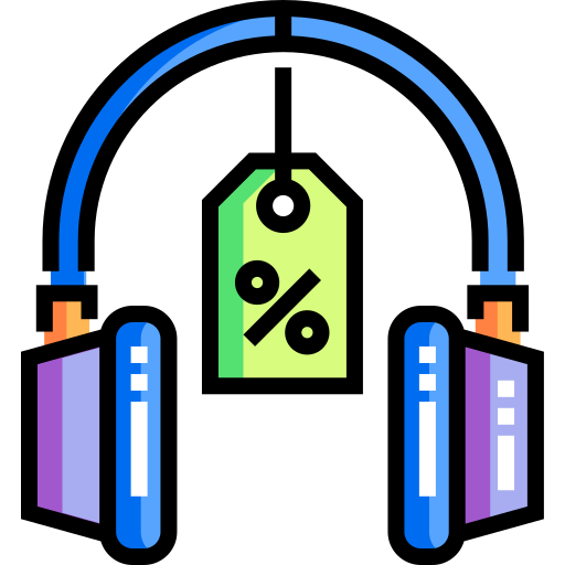 Headphone Detailed Straight Lineal color icon