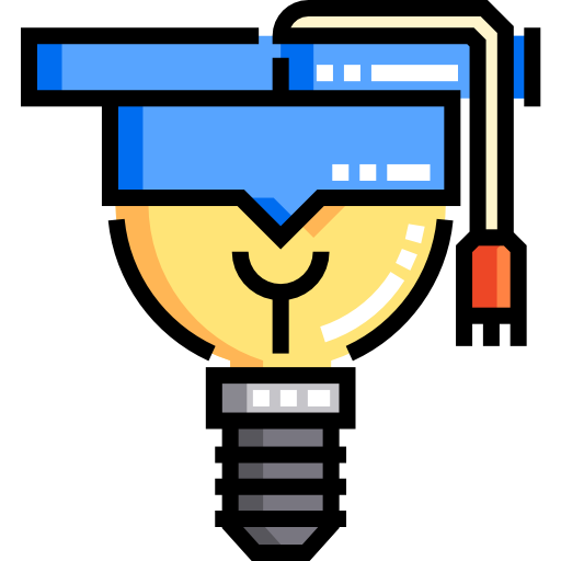 Lightbulb Detailed Straight Lineal color icon