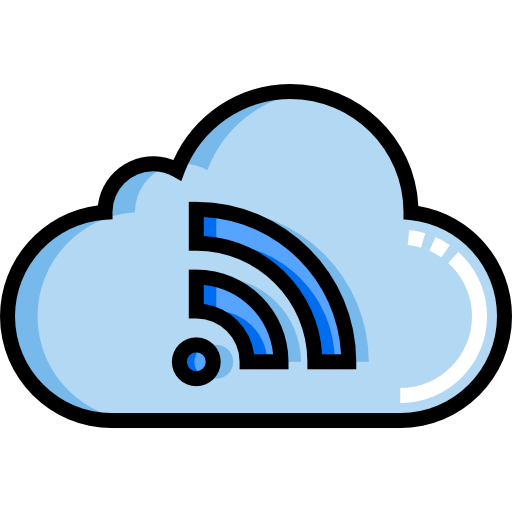 Cloud computing Detailed Straight Lineal color icon