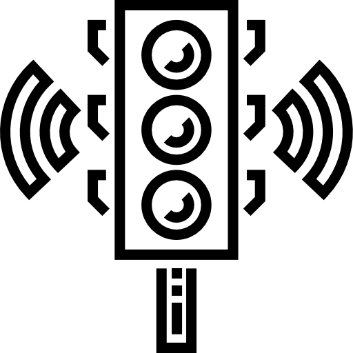 신호등 Detailed Straight Lineal icon