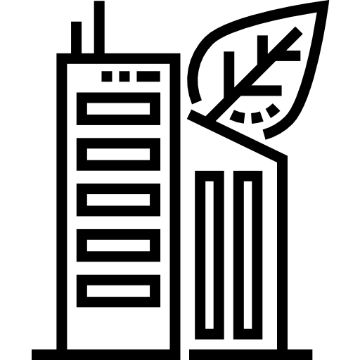 グリーンホーム Detailed Straight Lineal icon